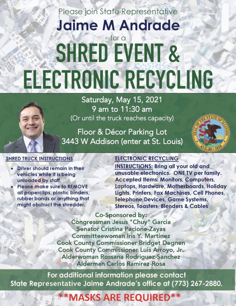 Shred Event & Electronics Recycling – Ravenswood Manor Improvement