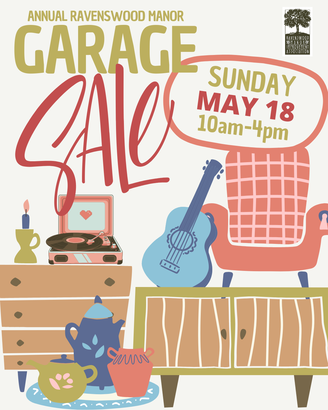 Register to be a Seller for May 18 Garage Sale! – Ravenswood Manor