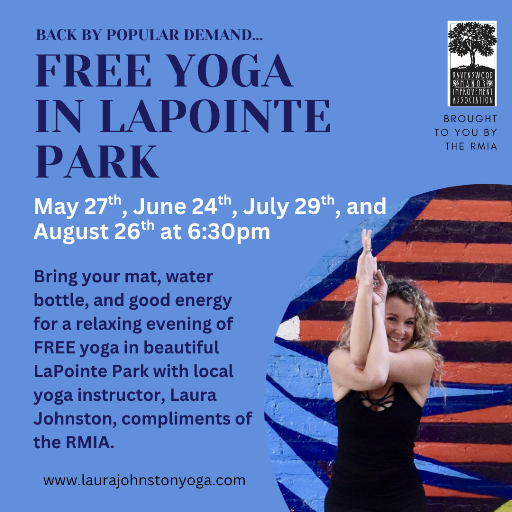 Free yoga in LaPointe Park
