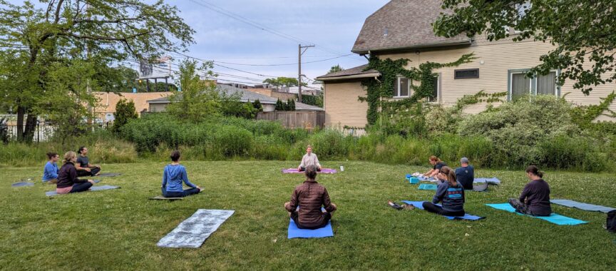 Free yoga in LaPointe Park